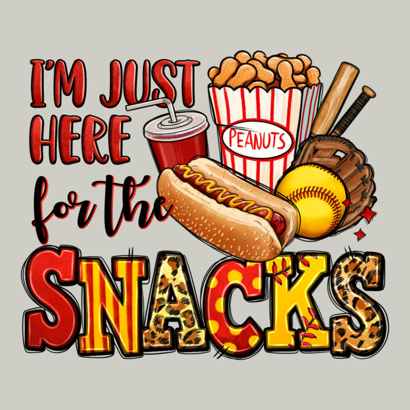 I'm Just Here For The Snacks Softball Heavyweight Hoodie by Jasminsmagicworld | Teevron