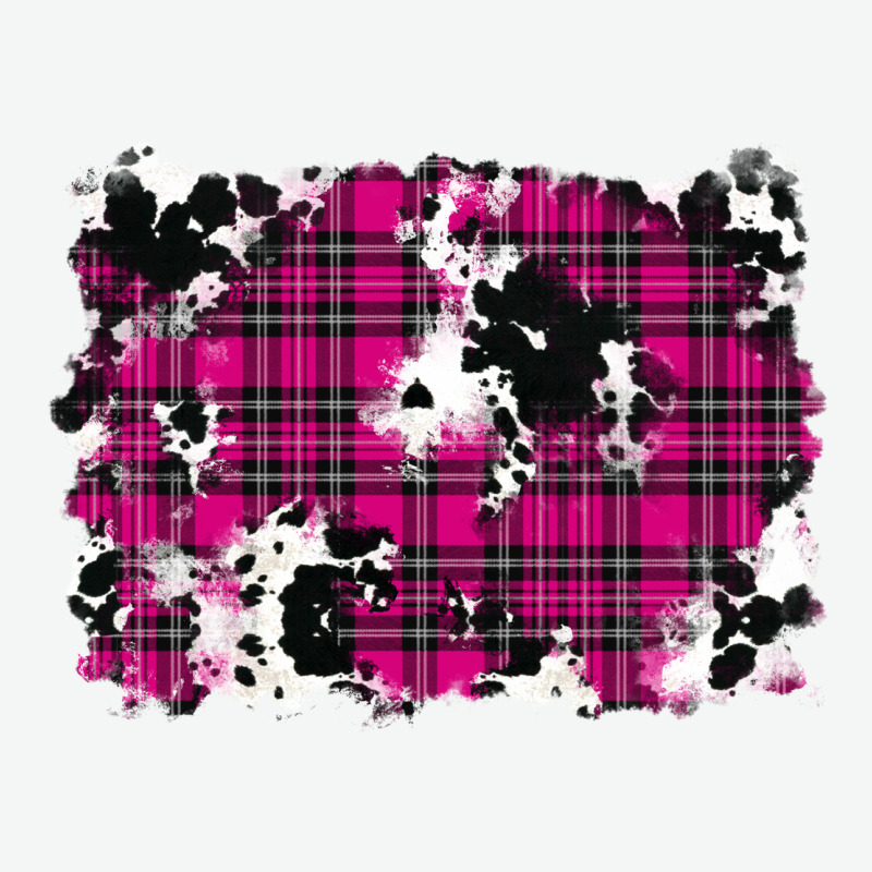 Pink Christmas Plaid Cowhide Pattern Background Urban Heavy Tee by RanaPortraitStore | Teevron