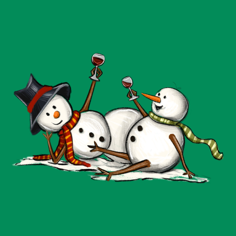 Snowman With Wine Urban Hoodie by MaliasSmallBusiness | Teevron
