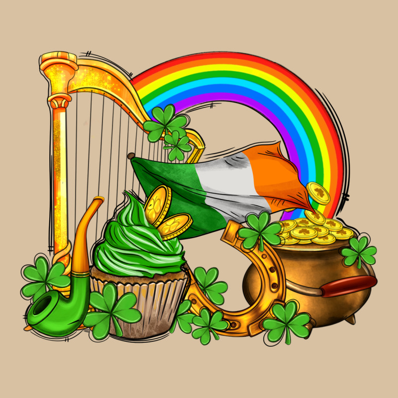 St Patricks Day  Rainbow Shamrocks Heavyweight Hoodie by AdoDesignShop | Teevron