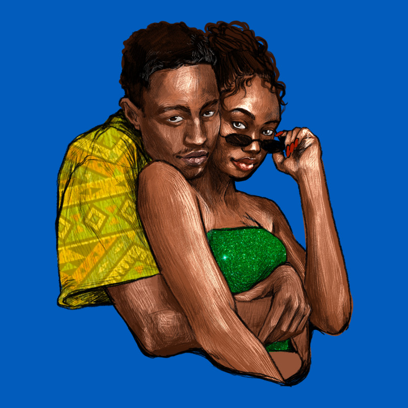 Black Couple Urban Hoodie by NancyCooperArtShop | Teevron