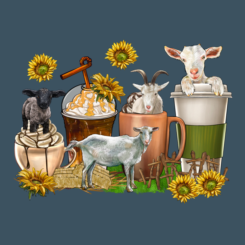 Coffee Cups Goats Urban Heavy Tee by texasbilliewilder | Teevron