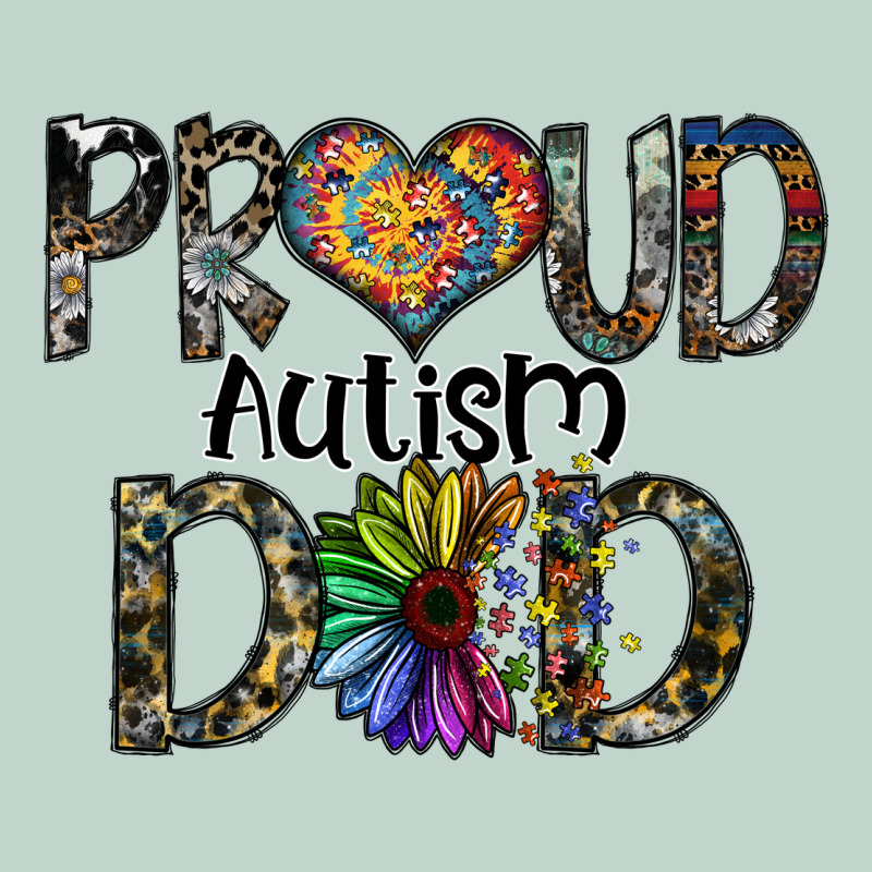 Proud Autism Dad Zipper Hoodie by SublimationCraftShop | Teevron