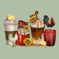Coffee Cups Rooster Urban Heavy Tee | Teevron