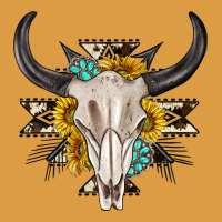 Cow Aztec Western Bull Skull Urban Heavy Tee | Teevron
