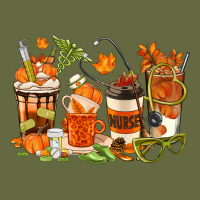 Fall Nurse Coffee Cups Long Sleeve Tee | Teevron