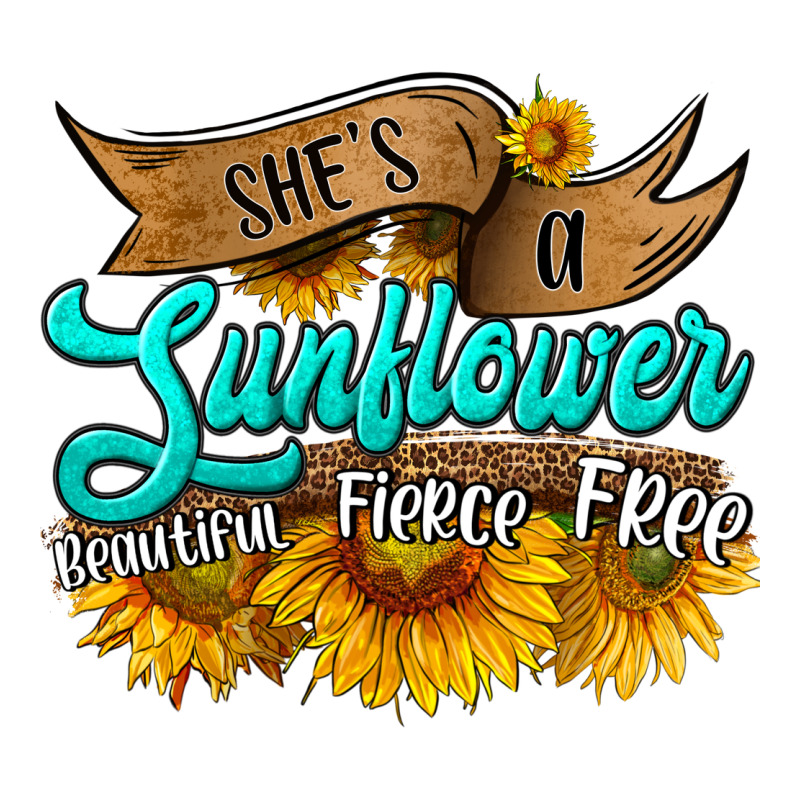 She's A Sunflower Beautiful Fierce Free Zipper Hoodie by HRA Design Shop | Teevron