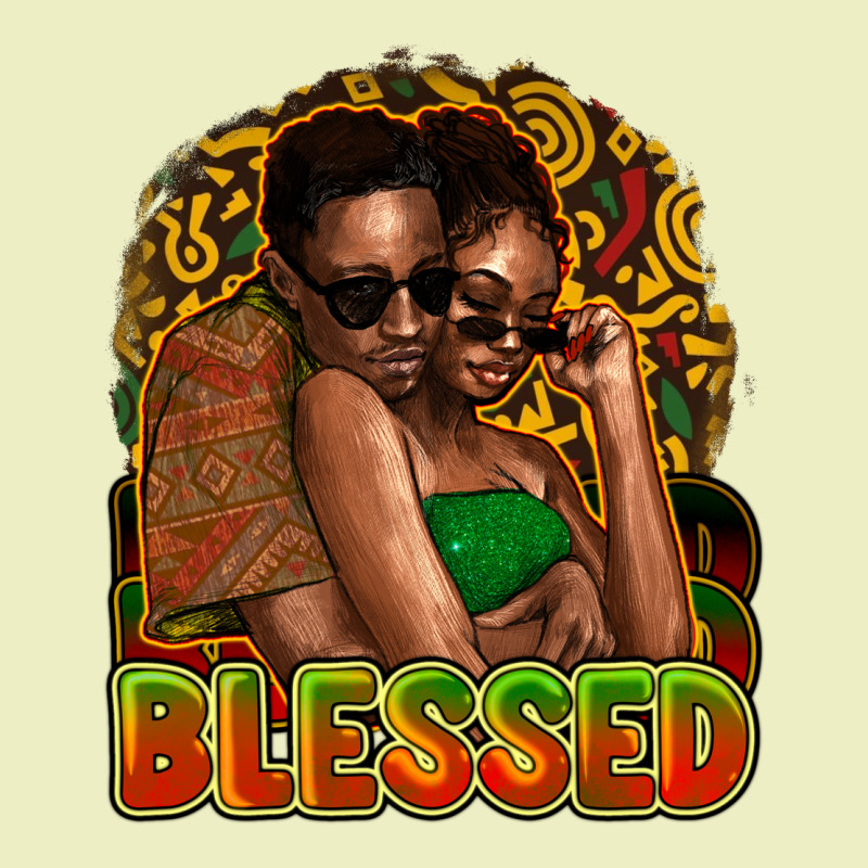Black Couple Blessed Urban Hoodie by NancyCooperArtShop | Teevron