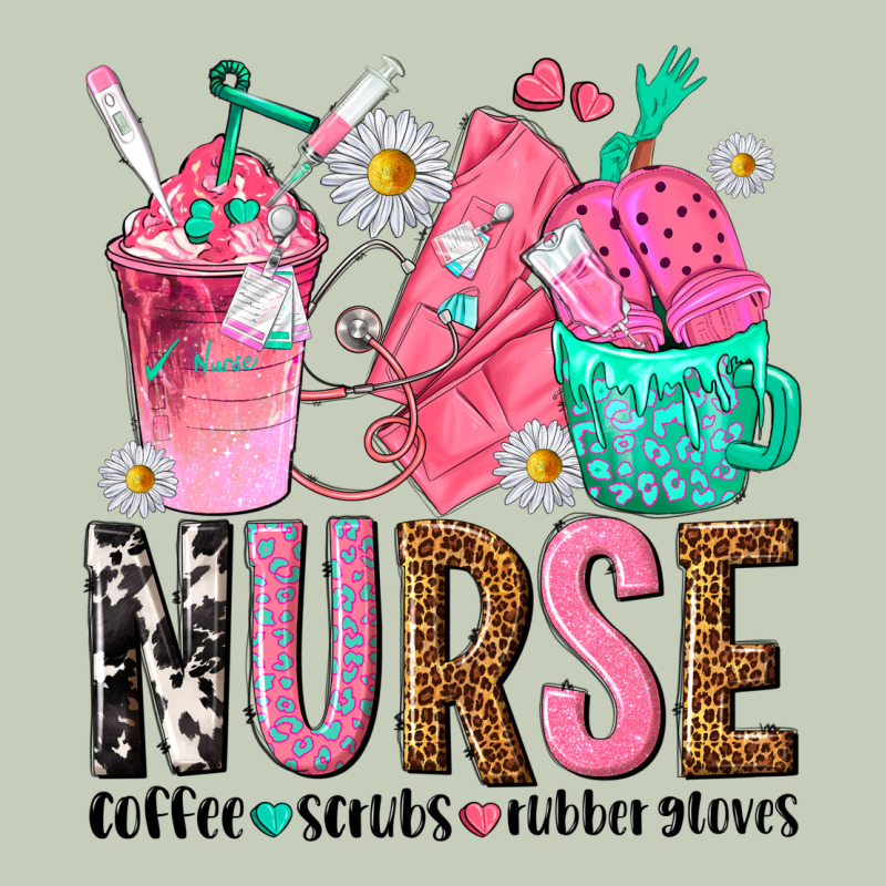 Nurse Coffee Scrubs Rubber Gloves Long Sleeve Tee by texasbilliewilder | Teevron