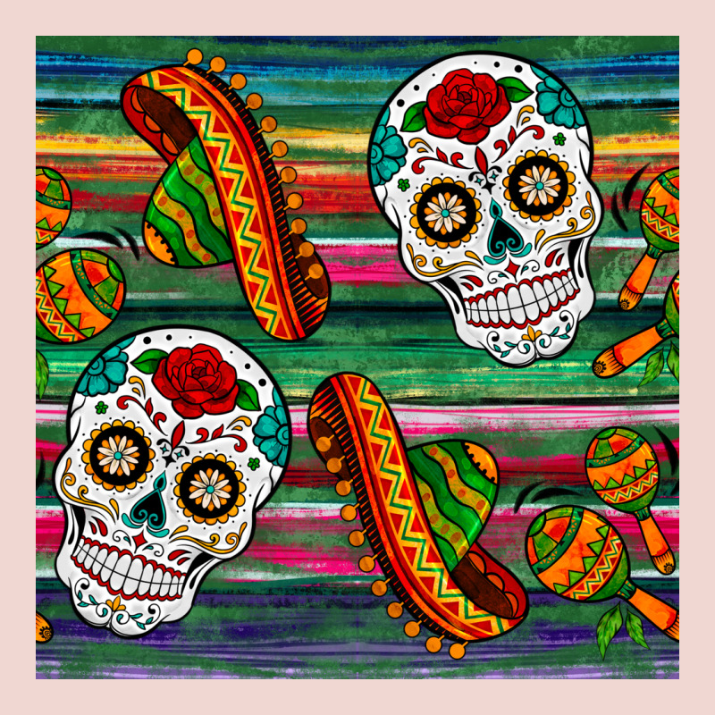 Sugar Skull Seamless Pattern Premium Sweatshirt by BundleAndBundleShop | Teevron