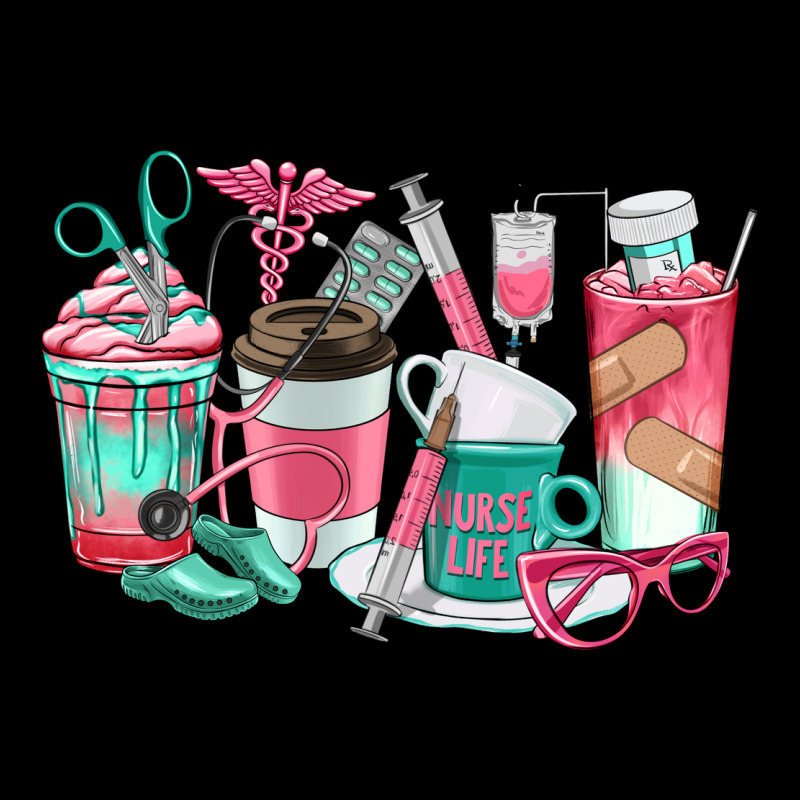 Nurse Coffee Cups Long Sleeve Tee by texasbilliewilder | Teevron
