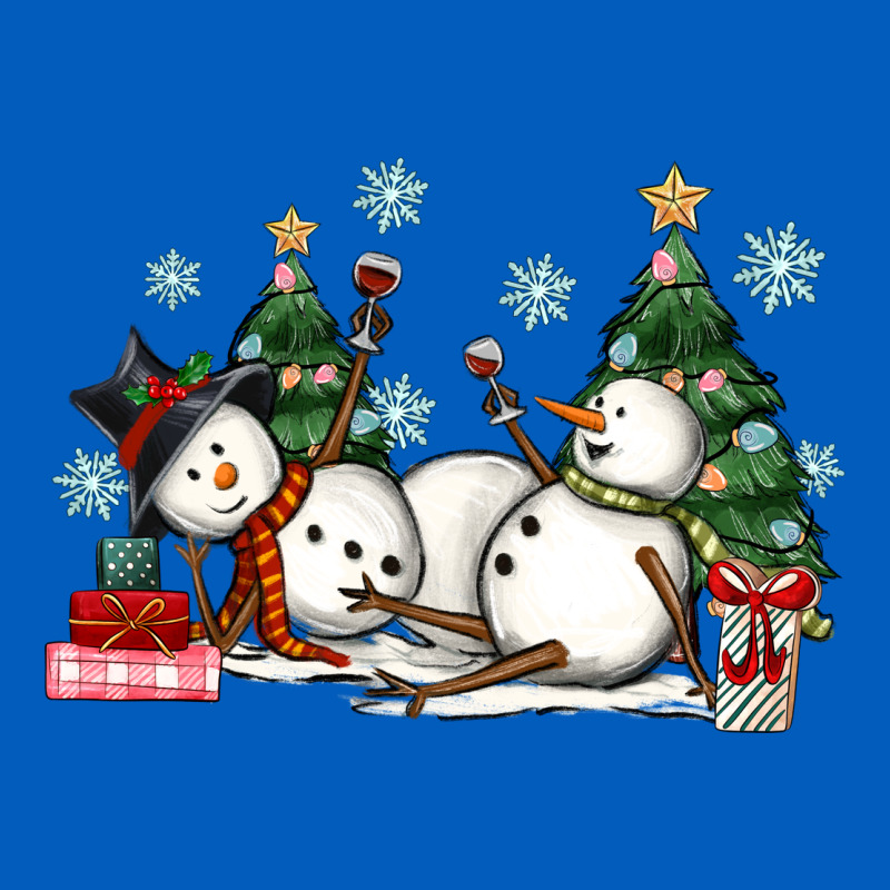 Christmas Snowmen With Wine Urban Hoodie by MaliasSmallBusiness | Teevron