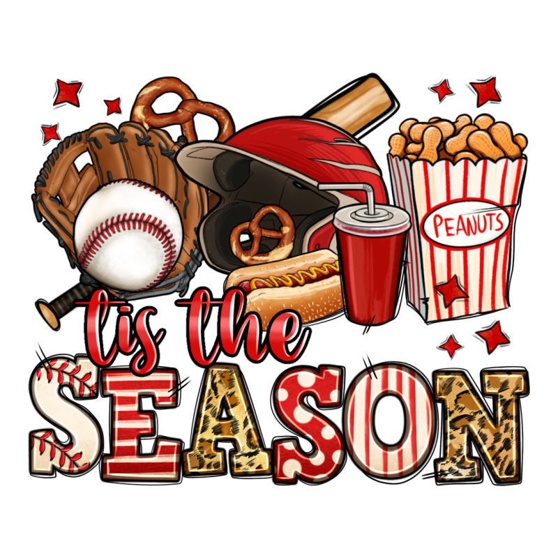 Tis The Season Baseball Heavyweight Hoodie by Jasminsmagicworld | Teevron