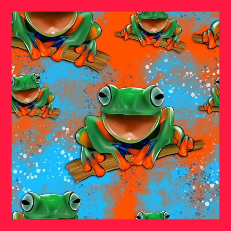Funny Frogs Seamless Pattern Zipper Hoodie by HRA Design Shop | Teevron