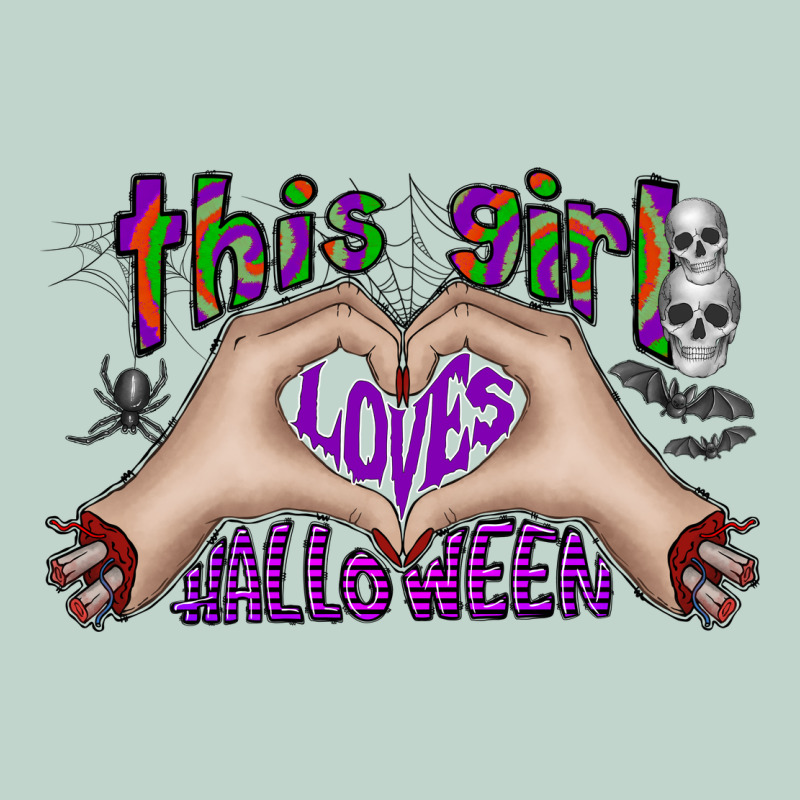 This Girl Loves Halloween Zipper Hoodie by CowhideDigitalArt | Teevron