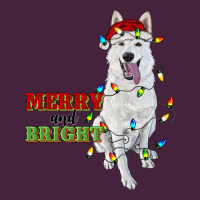 Merry And Bright White Shepherd Long Sleeve Tee | Teevron