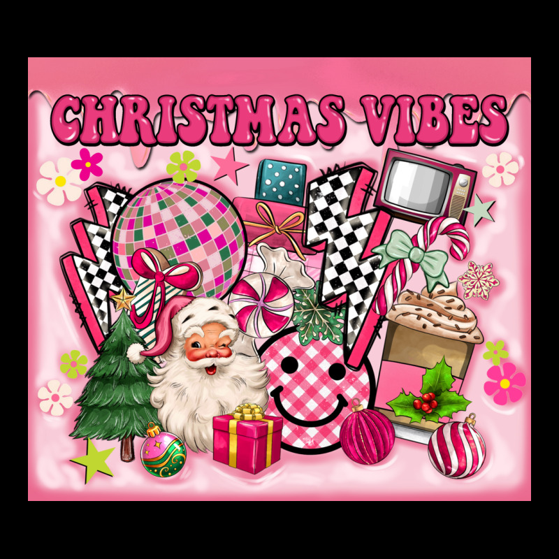 3d Retro Pink Christmas Vibes Urban Hoodie by MaliasSmallBusiness | Teevron