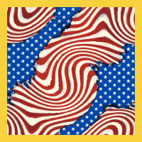 American Flag Seamless Pattern Premium Sweatshirt | Teevron