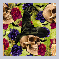 Halloween Witch Skull Seamless Pattern Heavyweight Hoodie | Teevron