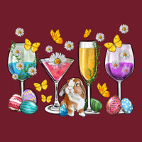 Easter Wine Glasses Easter Day Zipper Hoodie | Teevron