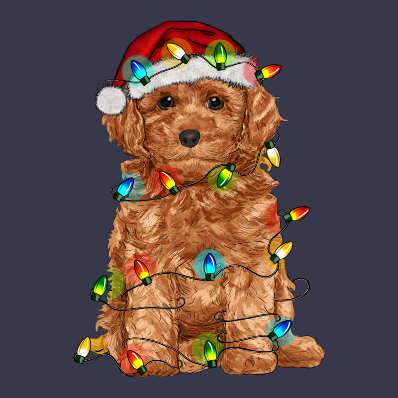 Toy Poodle With Christmas Lights Long Sleeve Tee by RanaPortraitStore | Teevron