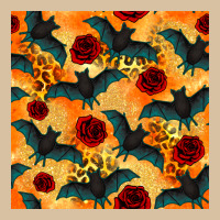 Halloween Bat And Roses Seamless Pattern Heavyweight Hoodie | Teevron