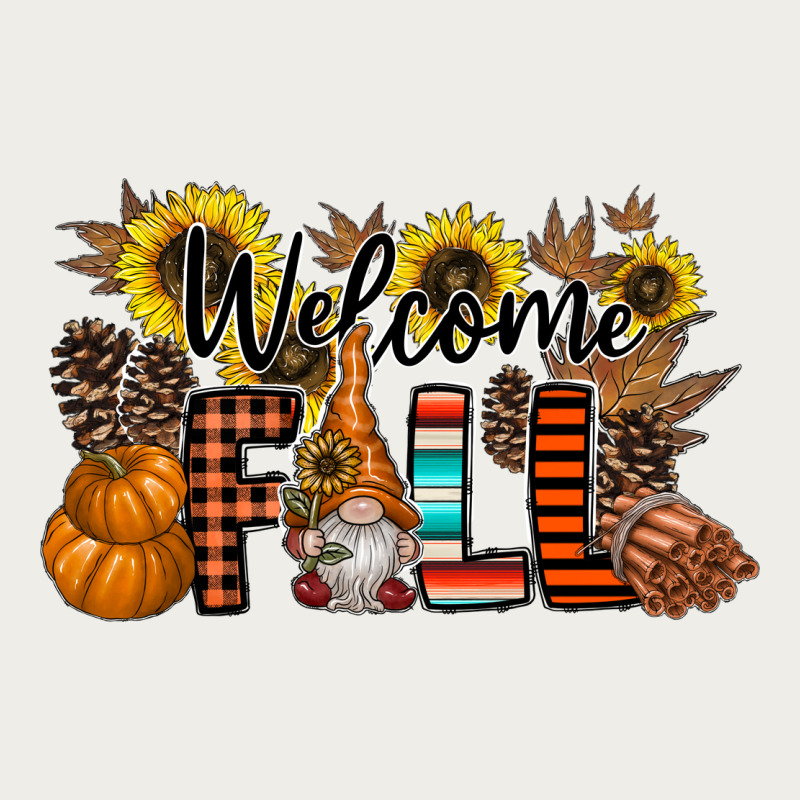Welcome Fall Pumpkin Zipper Hoodie by CowhideDigitalArt | Teevron