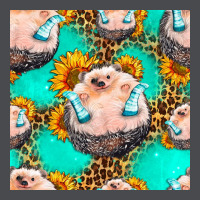 Hedgehog Western Seamless Pattern Zipper Hoodie | Teevron
