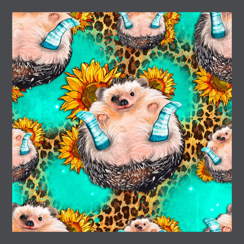 Hedgehog Western Seamless Pattern Zipper Hoodie by HRA Design Shop | Teevron