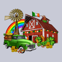 Barn St Patricks With Truck And Shamrocks Heavyweight Hoodie | Teevron