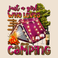 Just A Girl Who Loves Camping Urban Heavy Tee | Teevron