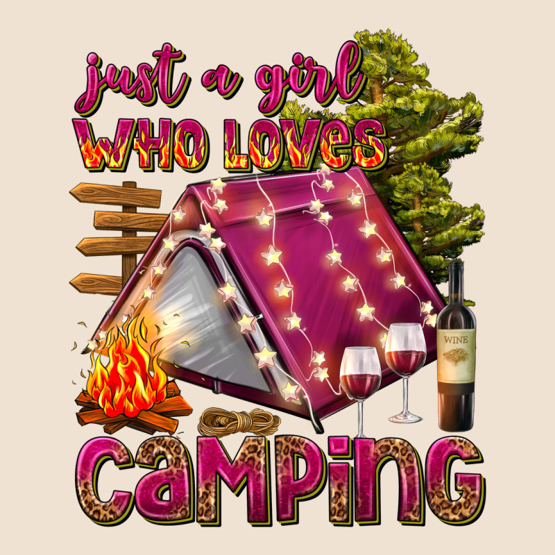 Just A Girl Who Loves Camping Urban Heavy Tee by texasbilliewilder | Teevron