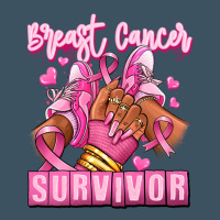 Breast Cancer Survivor Afro Girl Sneakers Urban Heavy Tee | Teevron