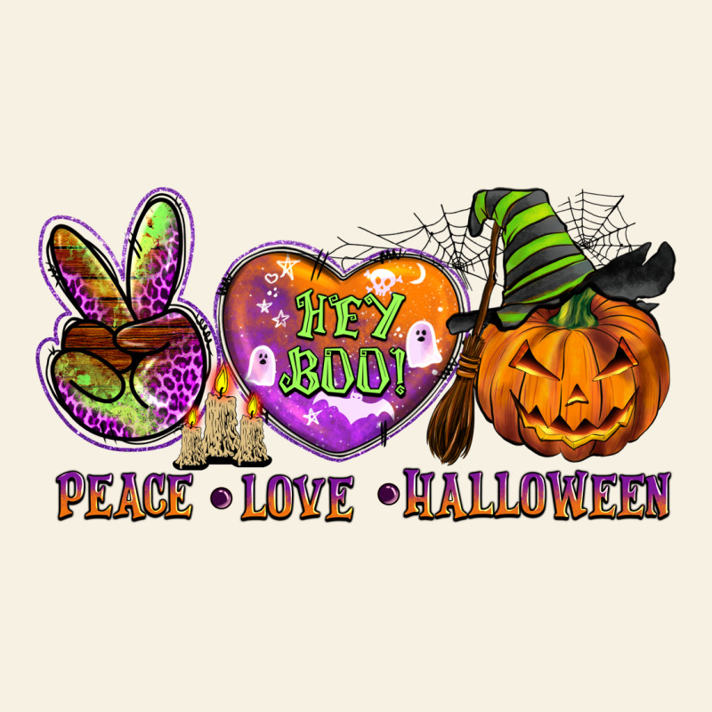 Peace Love Halloween Vintage Tee by BarkalooDesign | Teevron