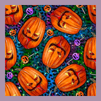 Halloween Pumpkin And Candy Seamless Pattern Heavyweight Hoodie | Teevron