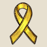 Gold Cancer Ribbon Urban Heavy Tee | Teevron