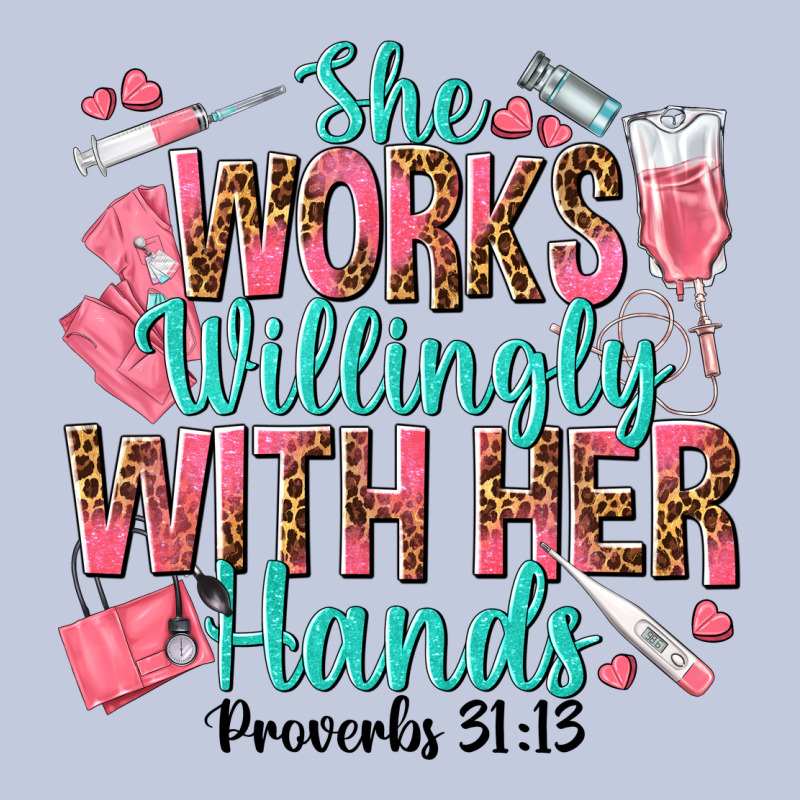 She Works Willingly With Her Hands Long Sleeve Tee by texasbilliewilder | Teevron