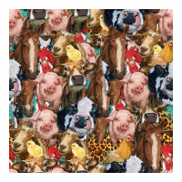 western farm animals seamless pattern | Teevron