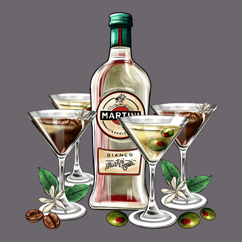 Martini Glasses And Martini Bottle Premium Sweatshirt by AdoDesignShop | Teevron