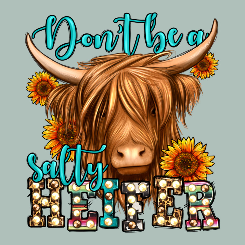 Don't Be A Salty Heifer Long Haired Cow Heavyweight Hoodie by Jasminsmagicworld | Teevron