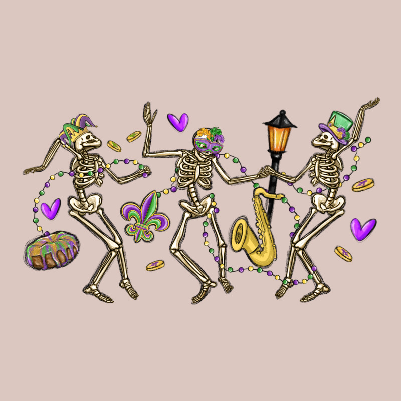 Dancing Skeletons Mardi Gras Premium Hoodie by MaliasSmallBusiness | Teevron