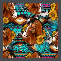 Sunflower Horses Seamless Pattern Zipper Hoodie | Teevron
