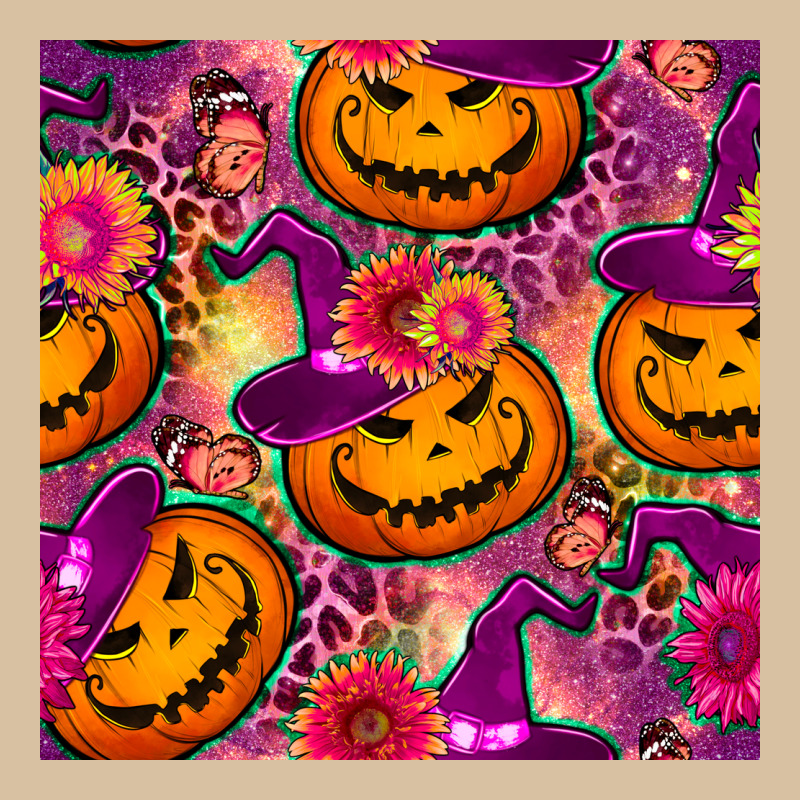Halloween Witchy Pumpkin Seamless Pattern Heavyweight Hoodie by BundleAndBundleShop | Teevron