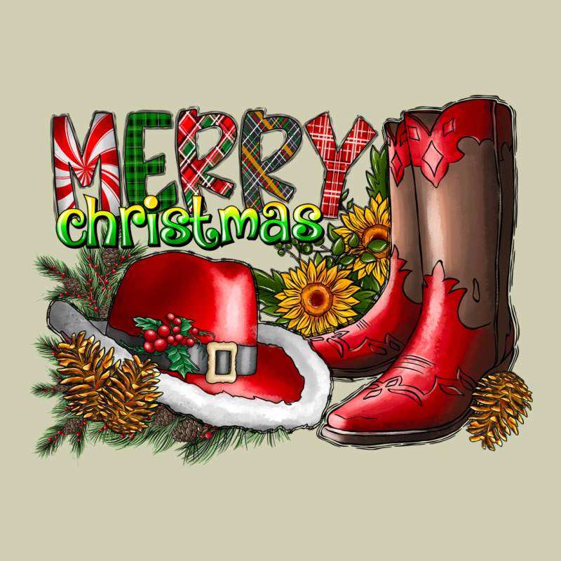 Cowboy Merry Christmas Heavy Core Tee by CowhideDigitalArt | Teevron