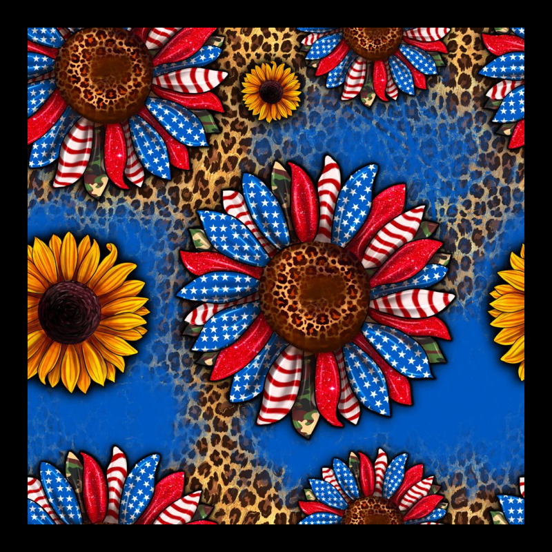 Usa Sunflowers Seamless Pattern Zipper Hoodie by HRA Design Shop | Teevron