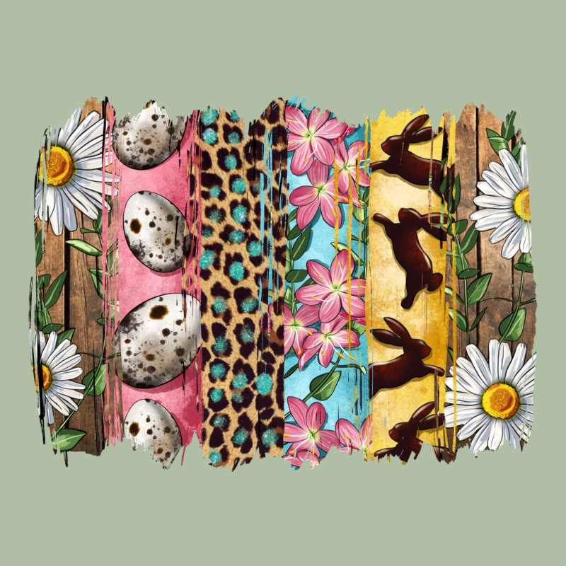 Easter Brushstroke With Quail Eggs Daisy And Bunny Urban Heavy Tee by RanaPortraitStore | Teevron