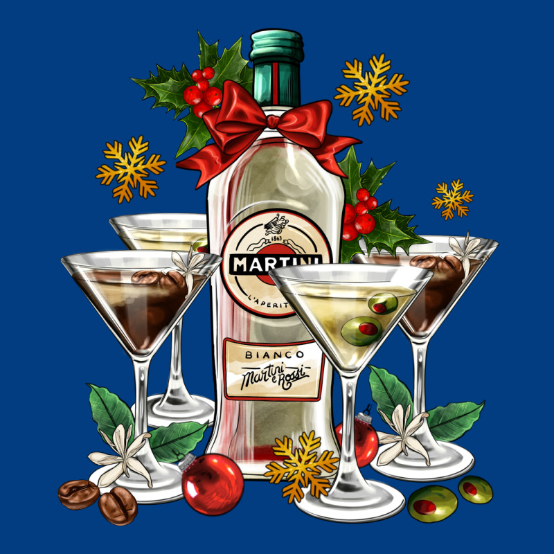 Christmas Martini  And Martini Bottle Premium Sweatshirt by AdoDesignShop | Teevron