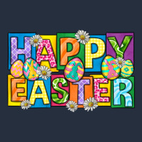 Happy Easter With Eggs Zipper Hoodie | Teevron