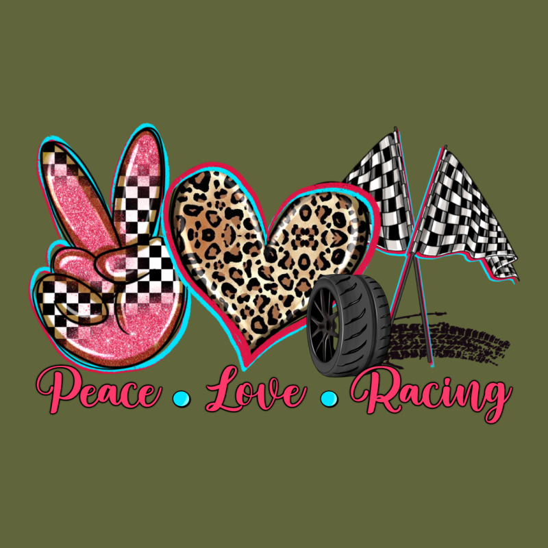 Peace Love Racing Classic Tee by Zillion Design Studio | Teevron