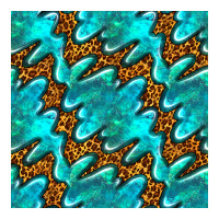 Turquoise Leopard Seamless Pattern Premium Sweatshirt | Teevron